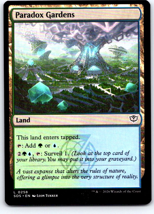 Paradox Gardens 258 Land Secrets of Strixhaven Magic: The Gathering Near Mint