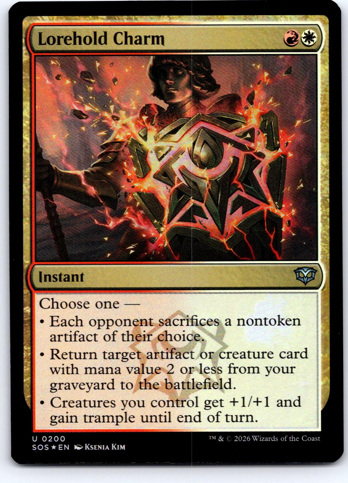 Lorehold Charm 200 Uncommon Secrets of Strixhaven Magic: The Gathering Foil NM