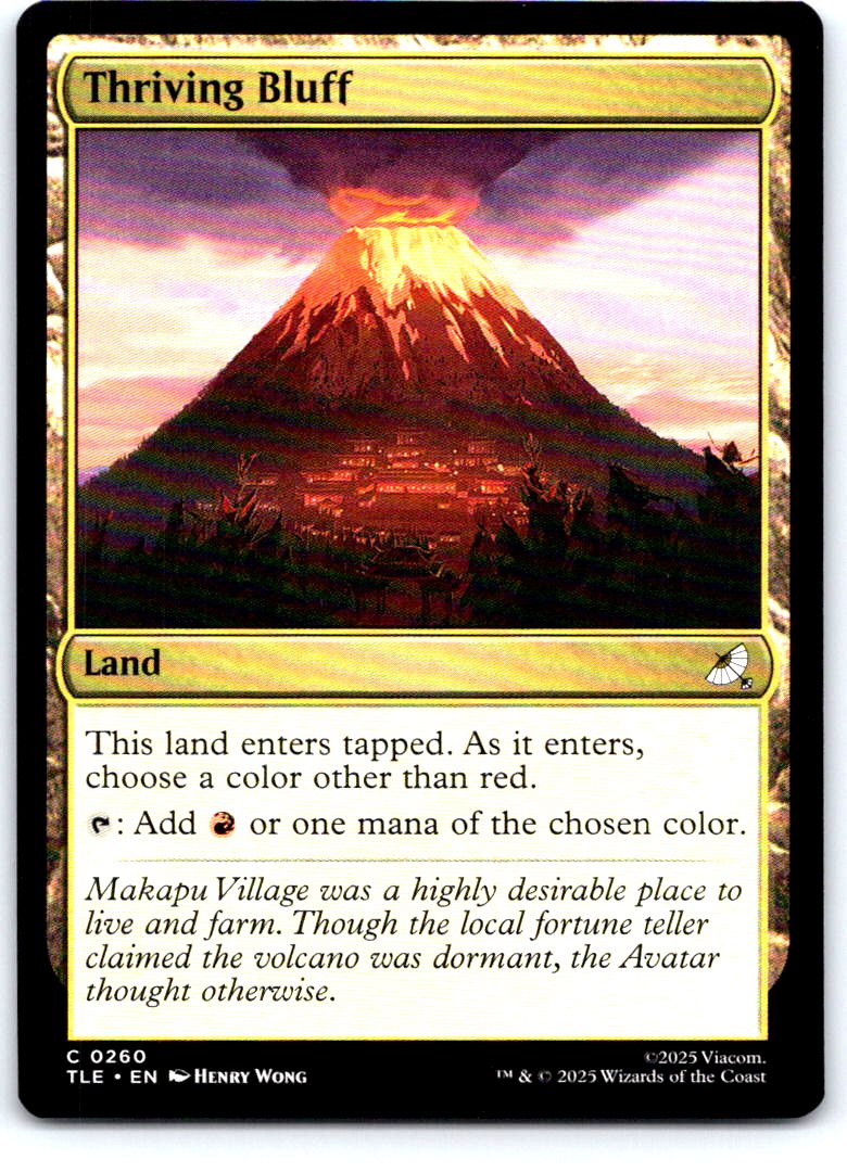 Thriving Bluff 260 Avatar: The Last Airbender: Eternal-Legal MTG NM