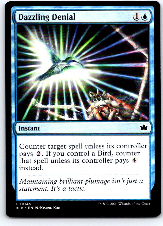 Dazzling Denial 45 Common Bloomburrow Magic: The Gathering Near Mint