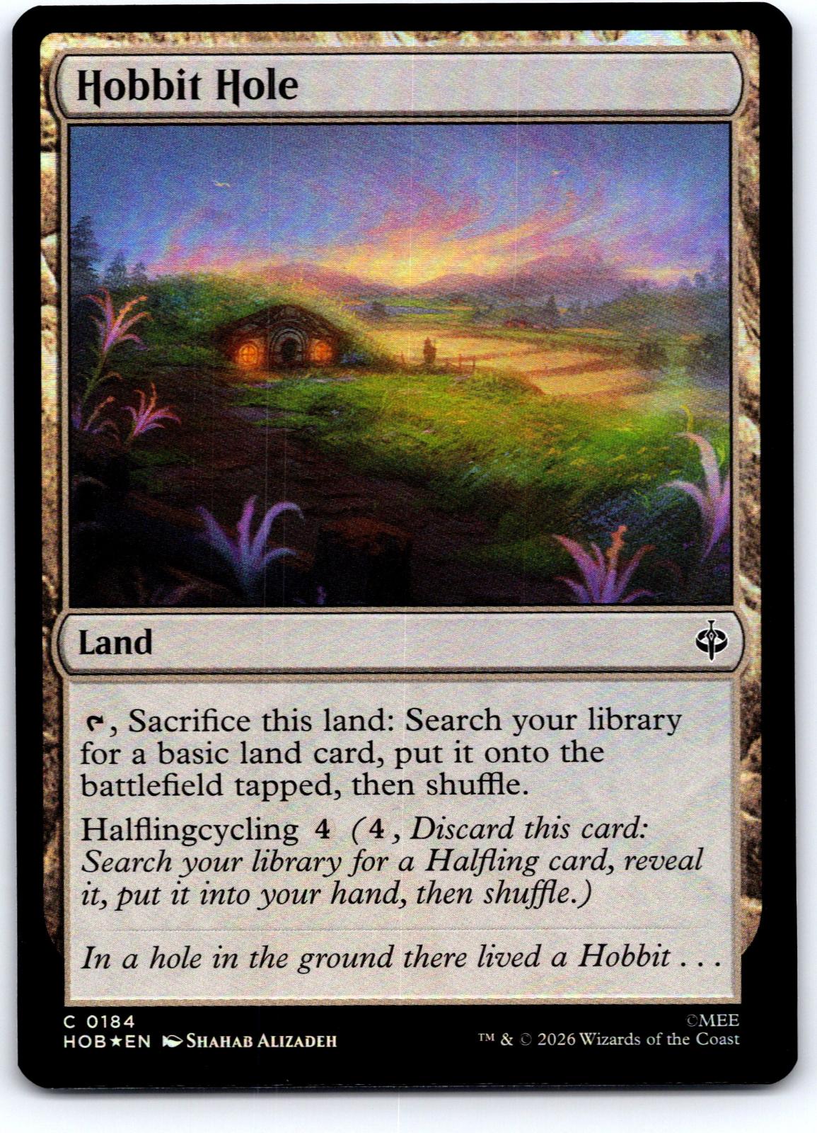 Hobbit Hole 184 Common The Hobbit Magic: The Gathering Foil Near Mint