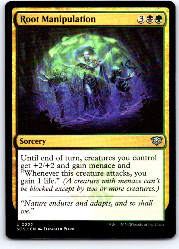 Root Manipulation 222 Uncommon Secrets of Strixhaven Magic: The Gathering NM
