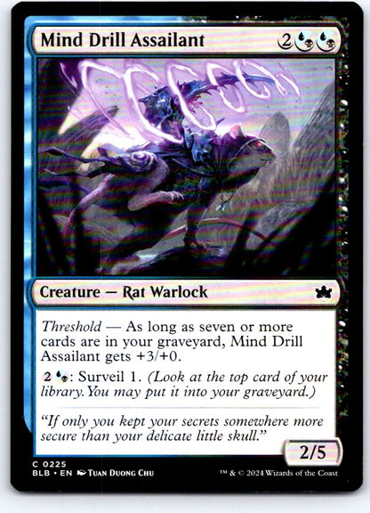 Mind Drill Assailant 225 Common Bloomburrow Magic: The Gathering Near Mint