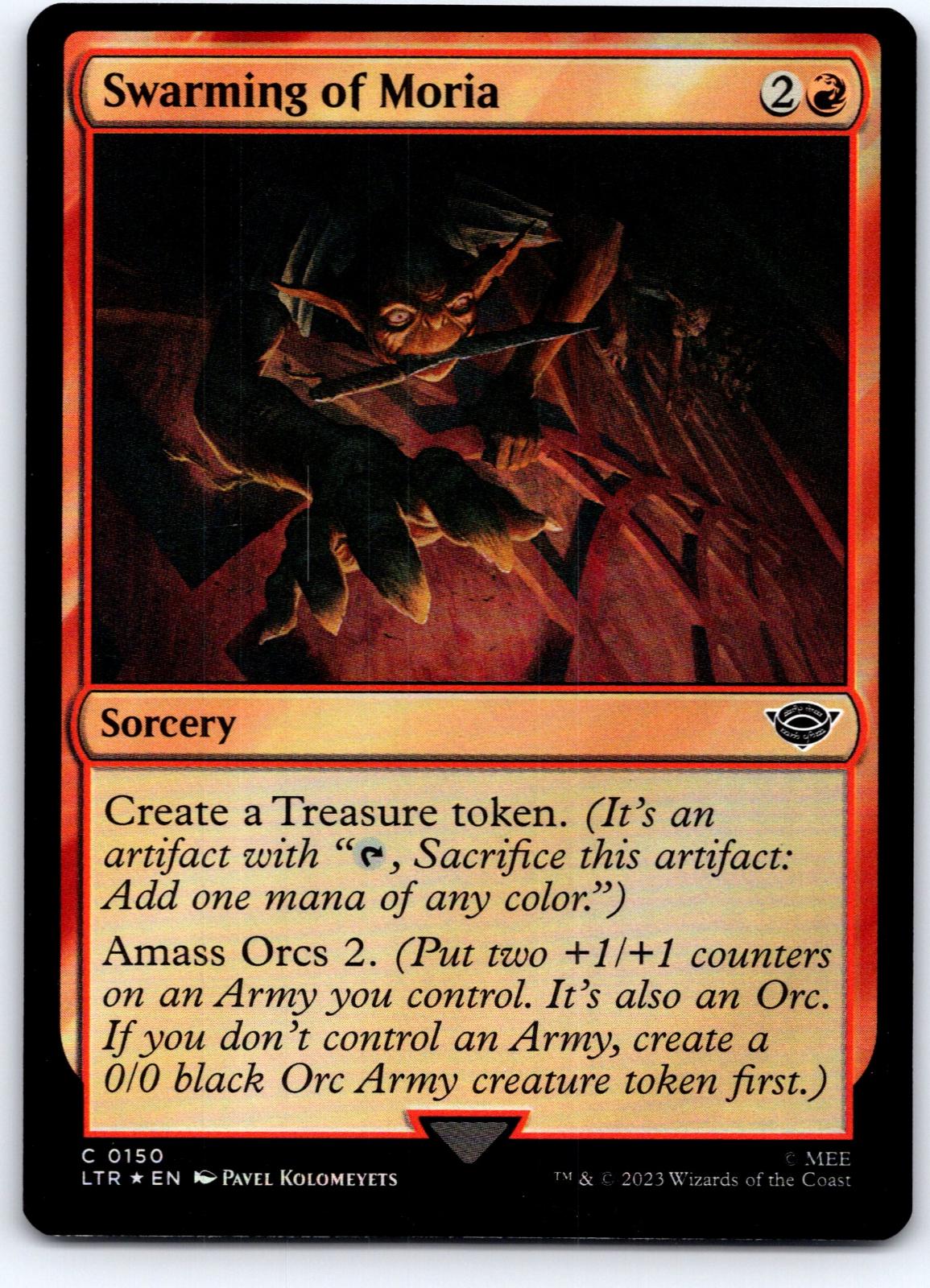 Swarming of Moria 150 Universes Beyond: LOTR Magic: The Gathering Foil NM