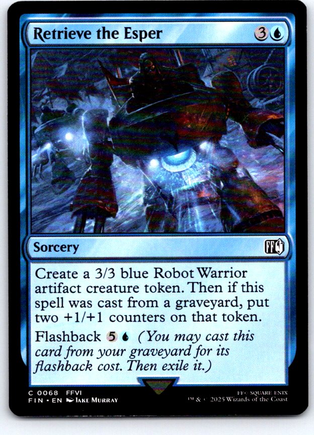 Retrieve the Esper 68 Common FINAL FANTASY Magic: The Gathering Near Mint