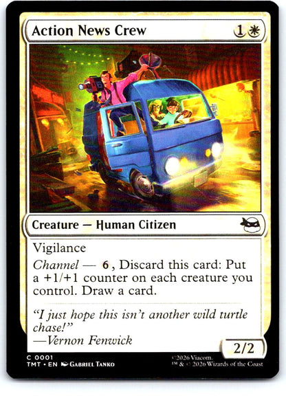 Action News Crew 0001 Teenage Mutant Ninja Turtles Magic: The Gathering NM