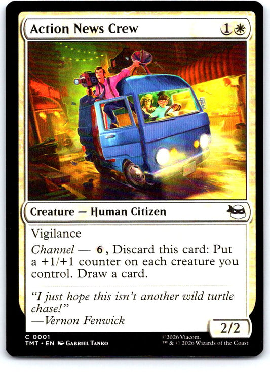 Action News Crew 0001 Teenage Mutant Ninja Turtles Magic: The Gathering NM