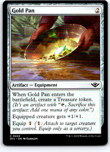 Gold Pan 242 Common Outlaws of Thunder Junction Magic: The Gathering Near Mint