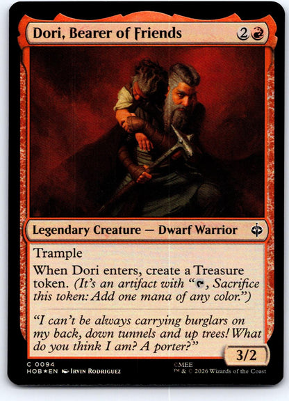 Dori, Bearer of Friends 94 Common The Hobbit Magic: The Gathering Foil Near Mint