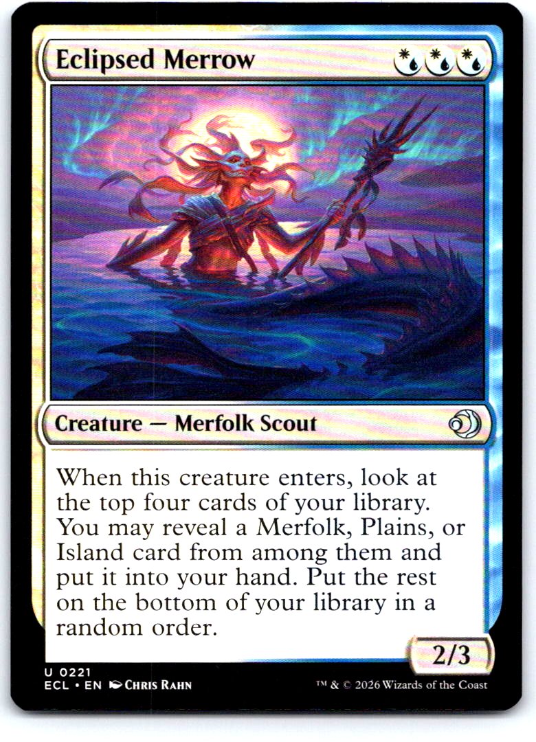 Eclipsed Merrow 221 Uncommon Lorwyn Eclipsed Magic: The Gathering Near Mint