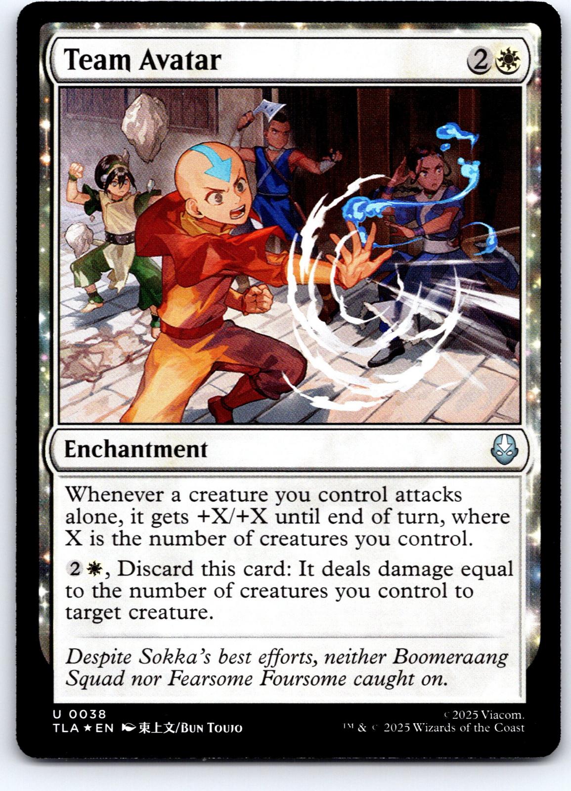 Team Avatar 38 Uncommon Avatar: The Last Airbender Magic: The Gathering Foil NM