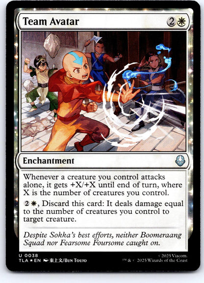 Team Avatar 38 Uncommon Avatar: The Last Airbender Magic: The Gathering Foil NM