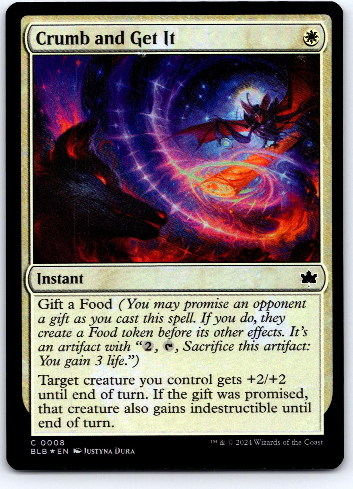 Crumb and Get It 8 Common Bloomburrow Magic: The Gathering Foil Near Mint