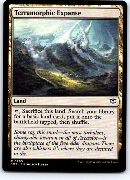 Terramorphic Expanse 265 Common Secrets of Strixhaven Magic: The Gathering NM