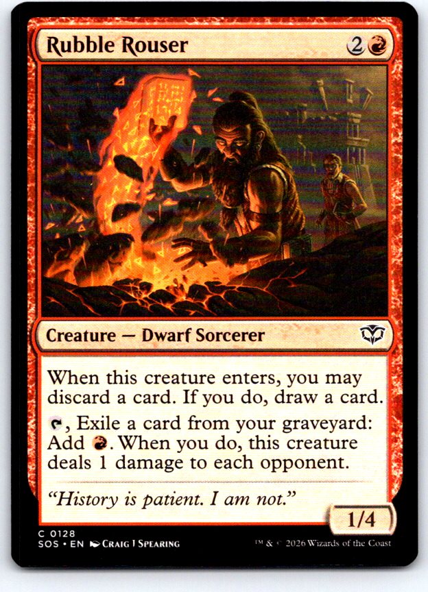 Rubble Rouser 128 Common Secrets of Strixhaven Magic: The Gathering Near Mint