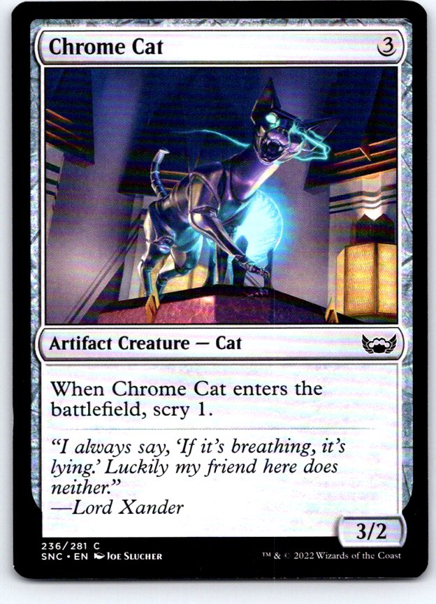 Chrome Cat 236 Common Streets of New Capenna Magic: The Gathering Near Mint
