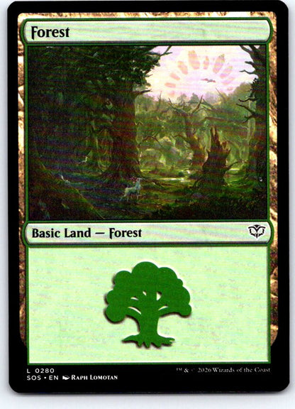 Forest (0280) 280 Land Secrets of Strixhaven Magic: The Gathering Near Mint