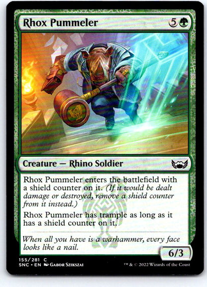 Rhox Pummeler 155 Common Streets of New Capenna Magic: The Gathering Near Mint