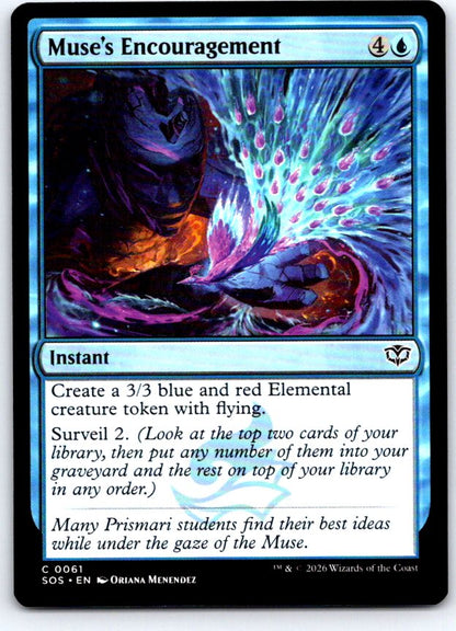 Muse's Encouragement 61 Common Secrets of Strixhaven Magic: The Gathering NM