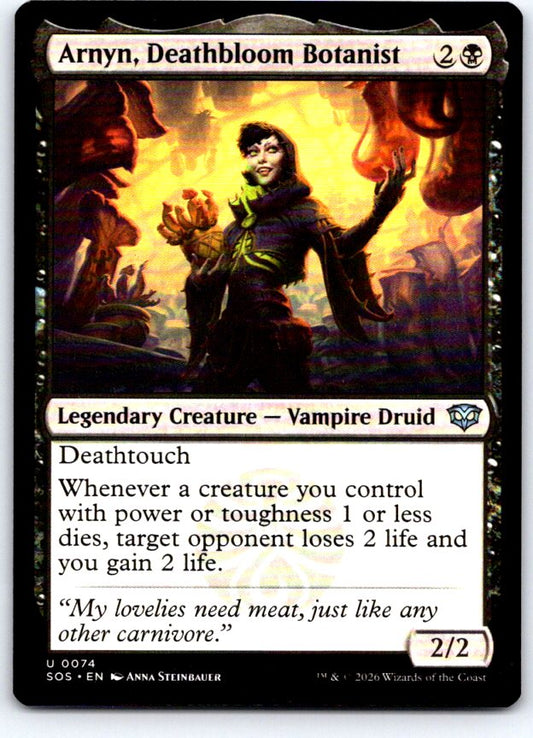 Arnyn, Deathbloom Botanist 74 Secrets of Strixhaven Magic: The Gathering NM