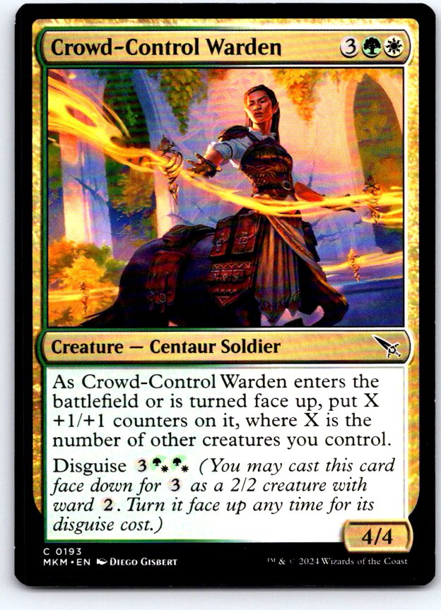 Crowd-Control Warden 193 Common Murders at Karlov Manor Magic: The Gathering NM
