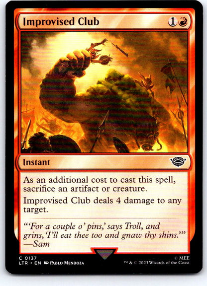 Improvised Club 137 Universes Beyond: LOTR Magic: The Gathering NM