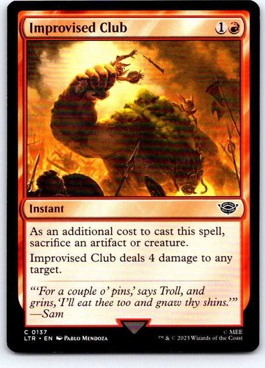 Improvised Club 137 Universes Beyond: LOTR Magic: The Gathering NM