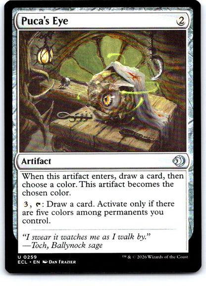 Puca's Eye 259 Uncommon Lorwyn Eclipsed Magic: The Gathering Near Mint