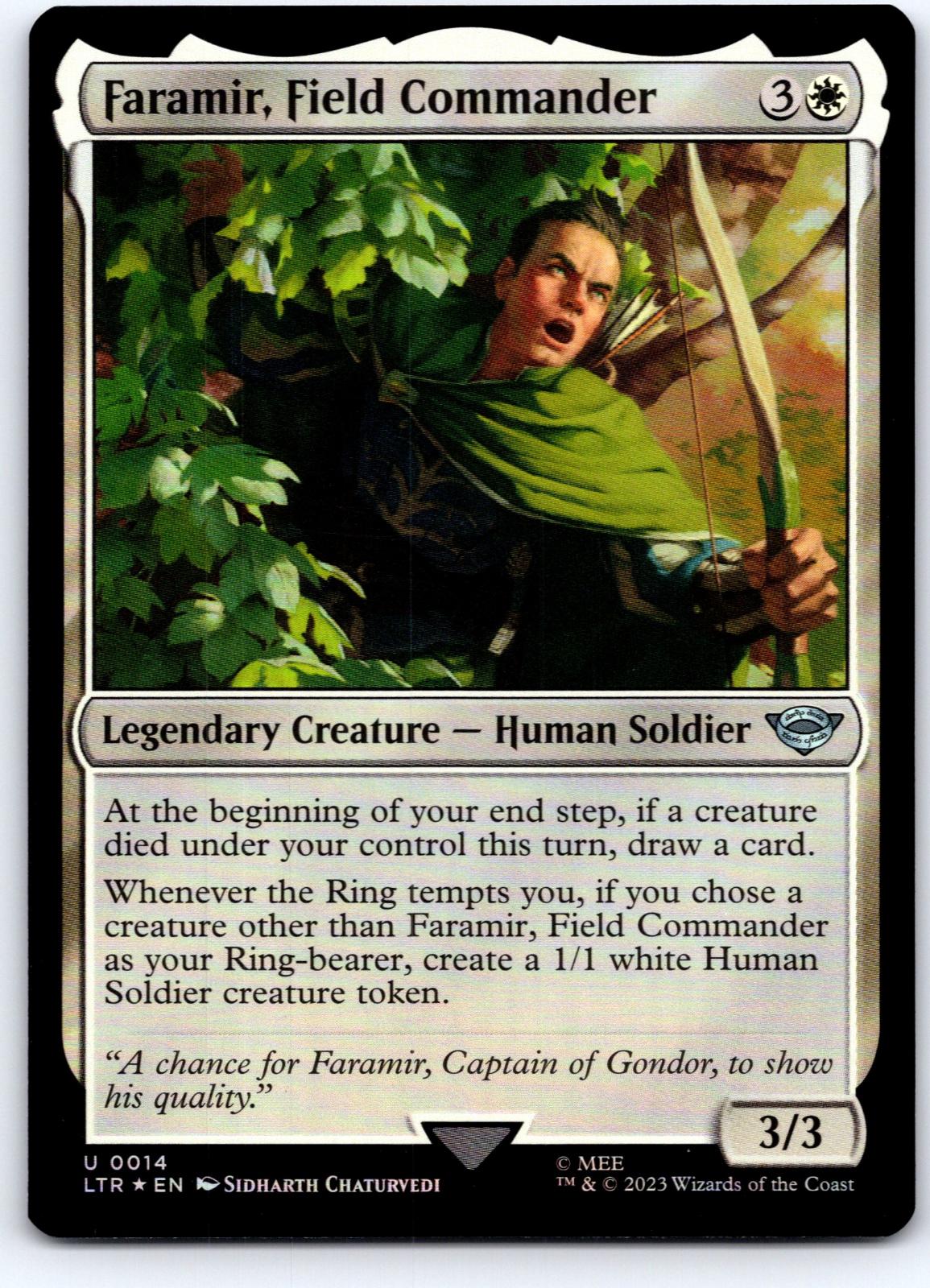 Faramir, Field Commander 14 Universes Beyond: LOTR Magic: The Gathering Foil NM