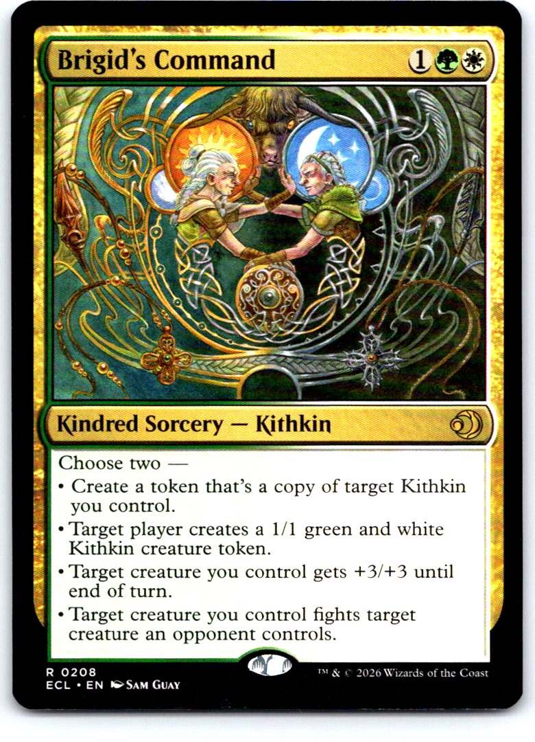 Brigid's Command 208 Rare Lorwyn Eclipsed Magic: The Gathering Near Mint