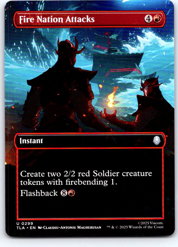 Fire Nation Attacks (Borderless) 299 Avatar: The Last Airbender MTG NM