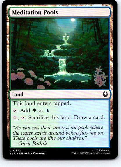 Meditation Pools 272 Land Avatar: The Last Airbender Magic: The Gathering NM