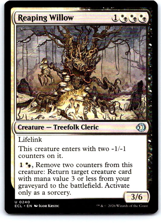 Reaping Willow 240 Uncommon Lorwyn Eclipsed Magic: The Gathering Near Mint