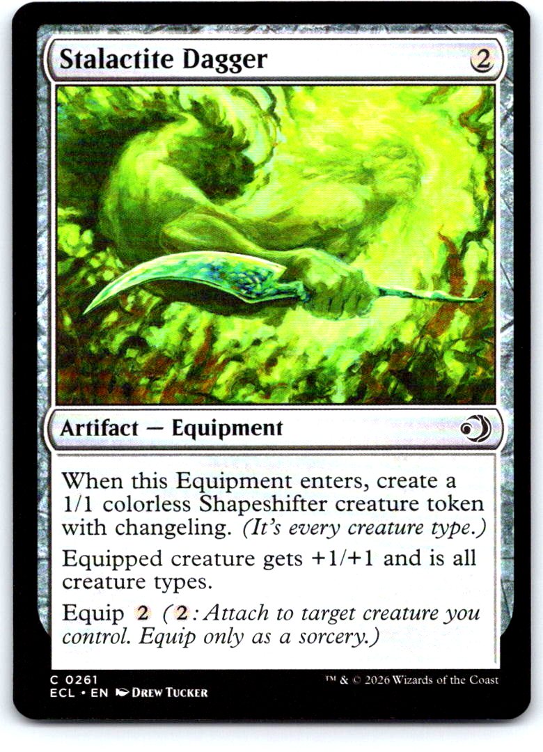 Stalactite Dagger 261 Common Lorwyn Eclipsed Magic: The Gathering Near Mint