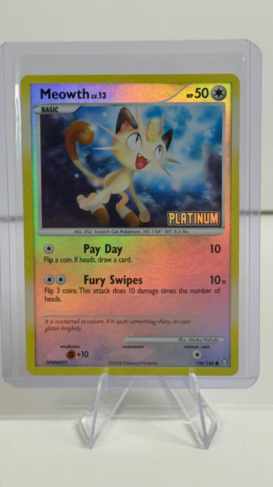Meowth - 106/146 [Platinum] - Burger King Promos (BKP) Near Mint