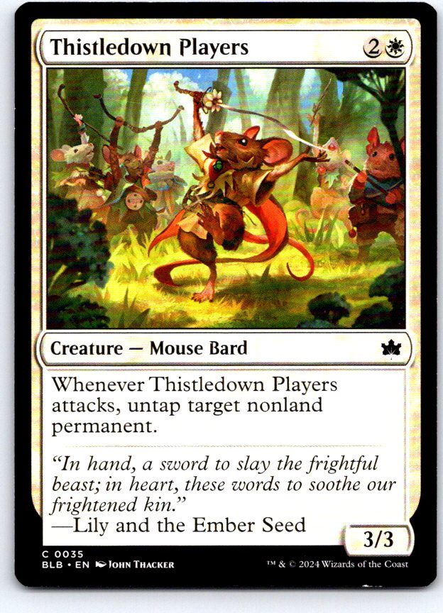 Thistledown Players 35 Common Bloomburrow Magic: The Gathering Near Mint