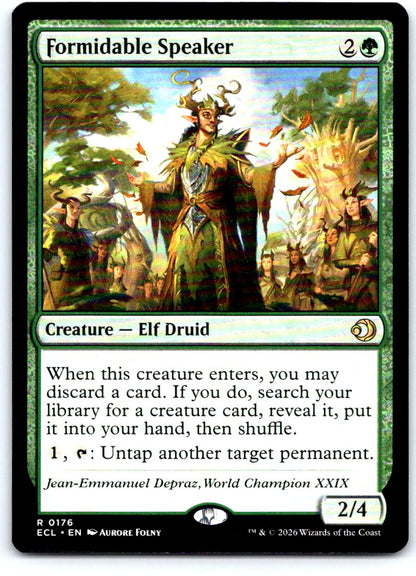 Formidable Speaker 176 Rare Lorwyn Eclipsed Magic: The Gathering Near Mint