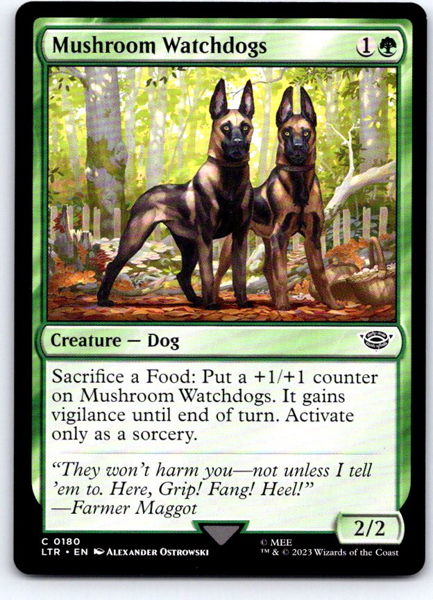 Mushroom Watchdogs 180 Universes Beyond: LOTR Magic: The Gathering NM