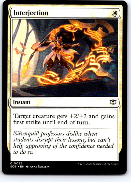Interjection 22 Common Secrets of Strixhaven Magic: The Gathering Near Mint