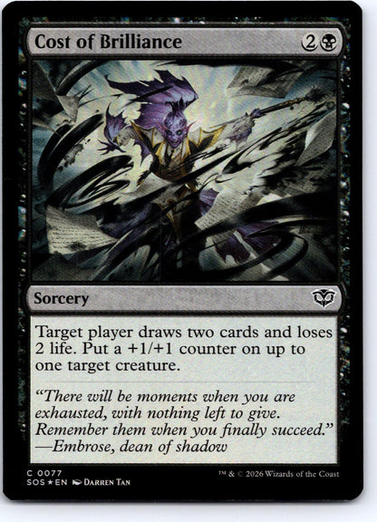 Cost of Brilliance 77 Common Secrets of Strixhaven Magic: The Gathering Foil NM