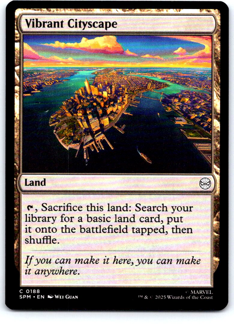Vibrant Cityscape 188 Common Marvel's Spider-Man Magic: The Gathering Near Mint