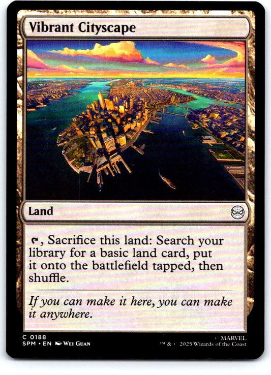 Vibrant Cityscape 188 Common Marvel's Spider-Man Magic: The Gathering Near Mint
