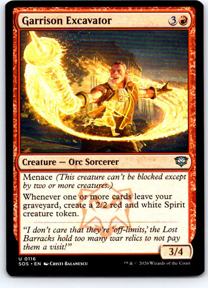 Garrison Excavator 116 Uncommon Secrets of Strixhaven Magic: The Gathering NM