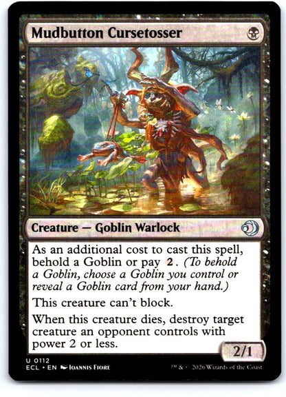 Mudbutton Cursetosser 112 Uncommon Lorwyn Eclipsed Magic: The Gathering NM