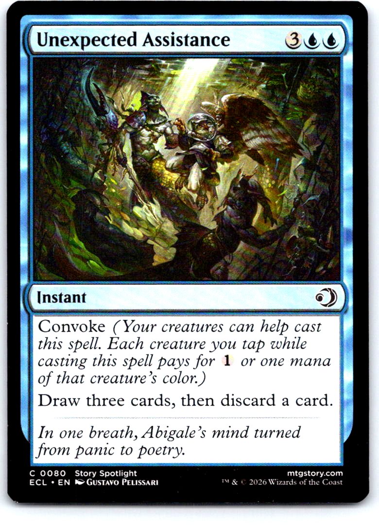 Unexpected Assistance 80 Common Lorwyn Eclipsed Magic: The Gathering Near Mint