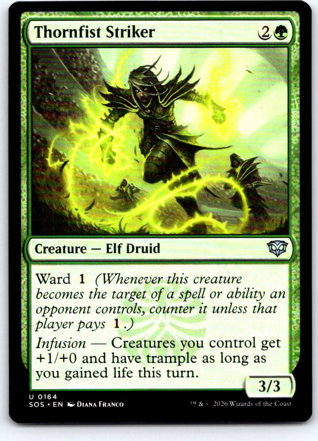 Thornfist Striker 164 Uncommon Secrets of Strixhaven Magic: The Gathering NM