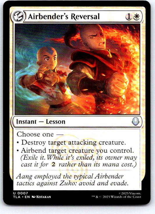 Airbender's Reversal 7 Avatar: The Last Airbender Magic: The Gathering NM
