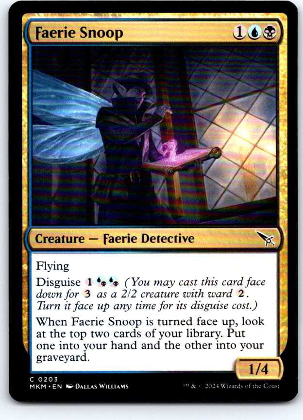 Faerie Snoop 203 Common Murders at Karlov Manor Magic: The Gathering Near Mint