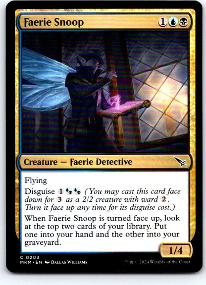 Faerie Snoop 203 Common Murders at Karlov Manor Magic: The Gathering Near Mint