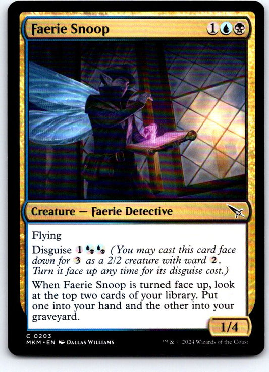 Faerie Snoop 203 Common Murders at Karlov Manor Magic: The Gathering Near Mint